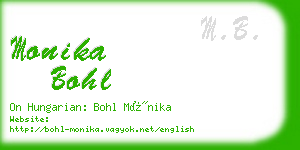 monika bohl business card